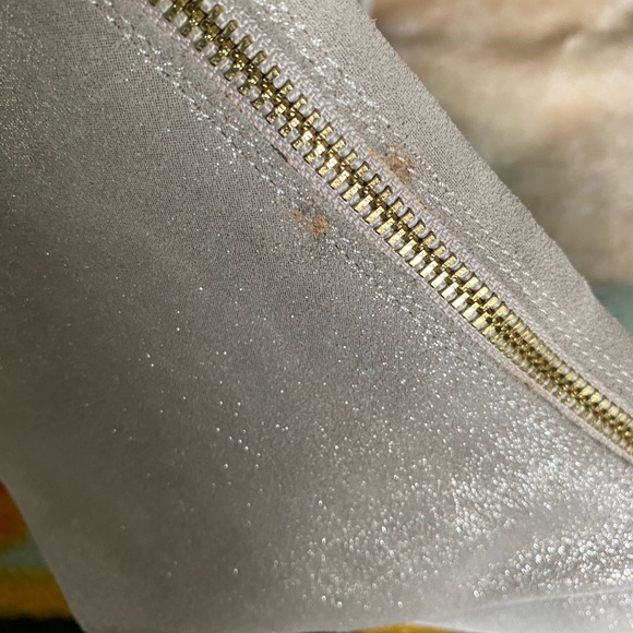 Joyfolie Willowbark Fringe Boots Youth Knee-High Suede Faux Fur Lining Cowgirl - Picture 10 of 11